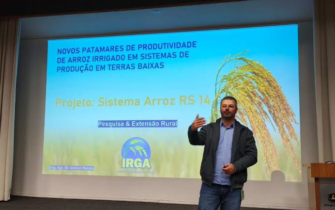  Irga apresenta Sistema Arroz RS 14 a produtores em evento de indústria de máquinas