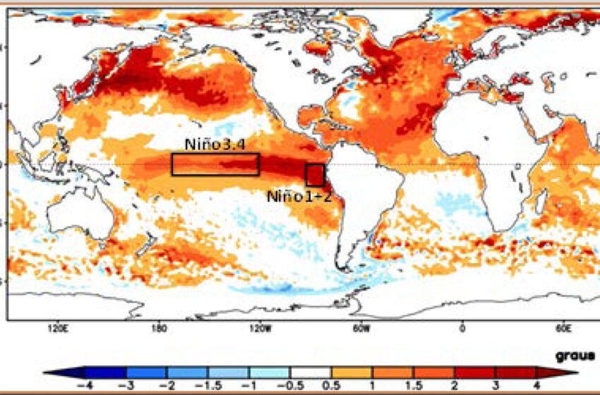  El Niño deve chegar à categoria forte até o fim de 2023