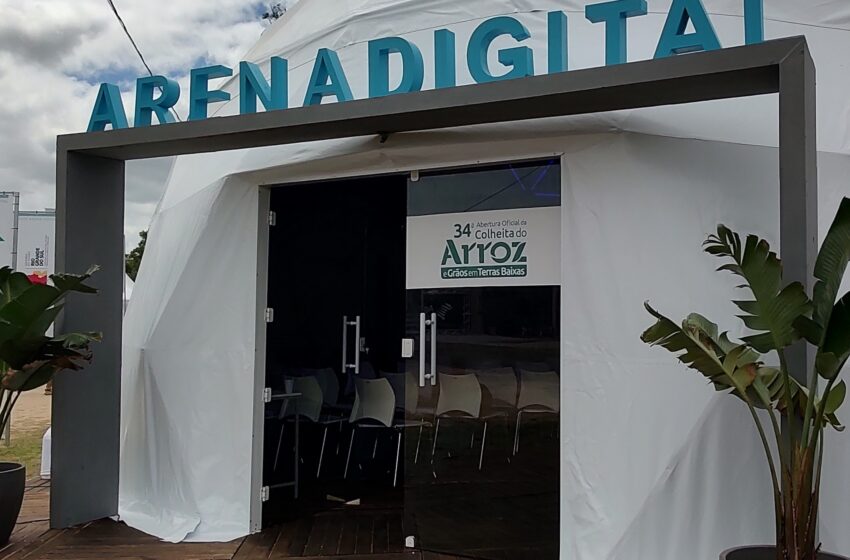  Inovação marca presença na Abertura da Colheita do Arroz com a Arena Digital
