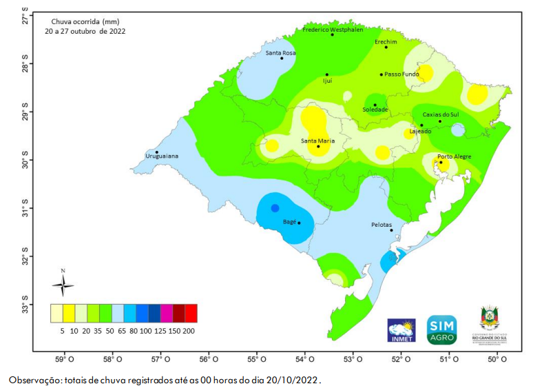  Previsão de queda de temperatura para o Rio Grande do Sul semana que vem