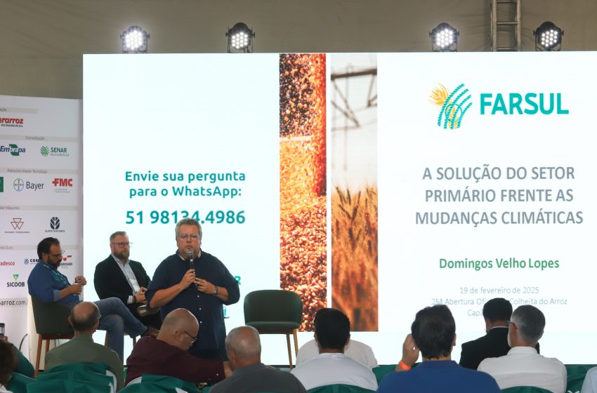  Abertura da Colheita do Arroz debate produção de alimentos no Pampa sob pressão ambiental e comercial