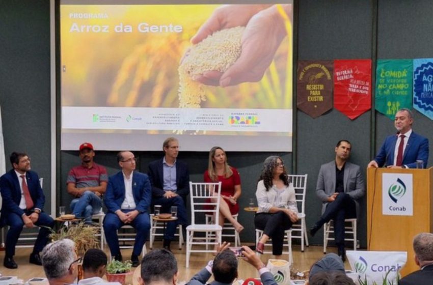  Conab inicia o Programa Arroz da Gente em parceria com MDA, Embrapa, IFRN e Banco do Brasil