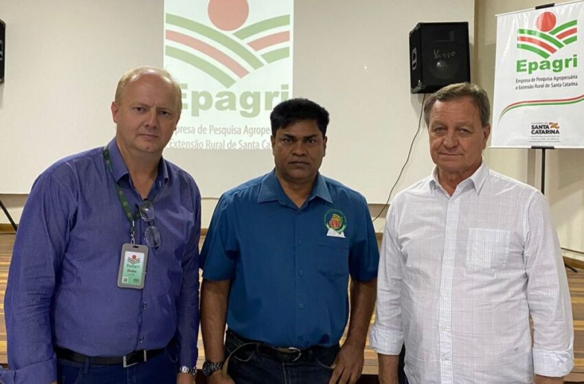  Tecnologia catarinense para produção de arroz será levada para a Guiana