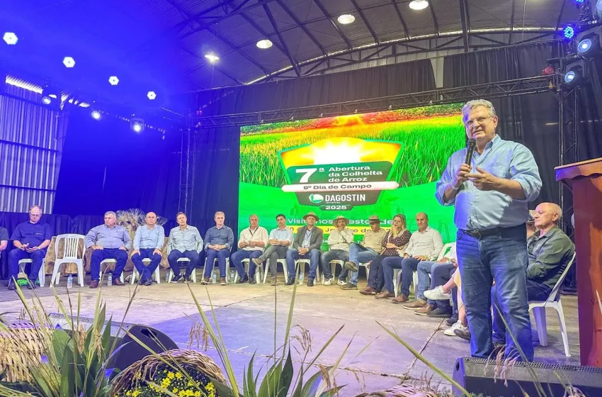  SindArroz-SC celebra Abertura da Colheita de Arroz e pede valorização do grão