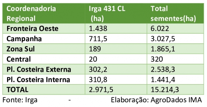  Resultados da cultivar IRGA 431 CL são apresentados a produtores de sementes certificadas