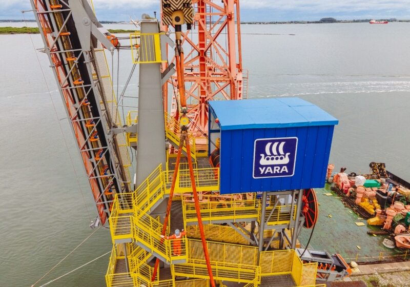  Yara instala Shiploader para otimizar operações de carregamento de navios