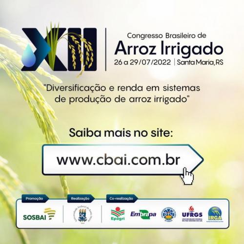  Ufsm realiza neste mês o 12º Congresso Brasileiro de Arroz Irrigado