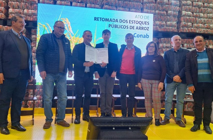 Conab promove ato em Pelotas para a retomada de estoques públicos de arroz